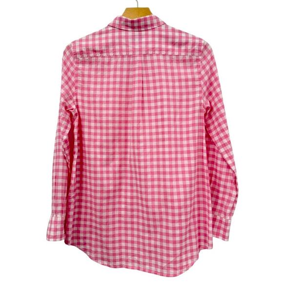 Vineyard Vines Pink/White Gingham Button Up Shirt Classic Fit size 2 - Picture 5 of 7